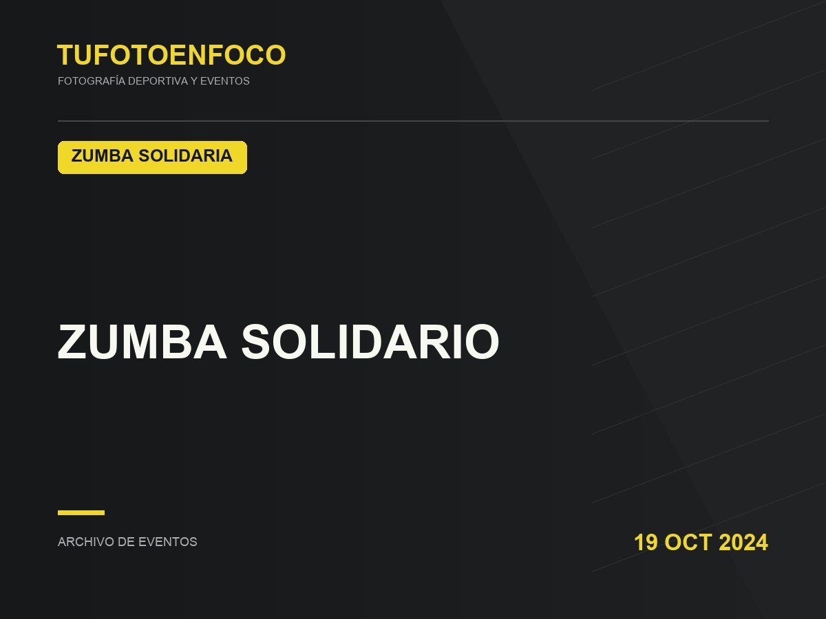 ZUMBA SOLIDARIO · 2024-10-19 · Zumba Solidaria