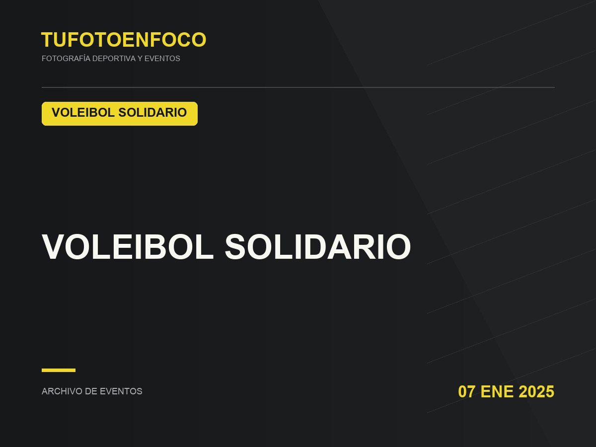 VOLEIBOL  SOLIDARIO · 2025-01-07 · Voleibol Solidario