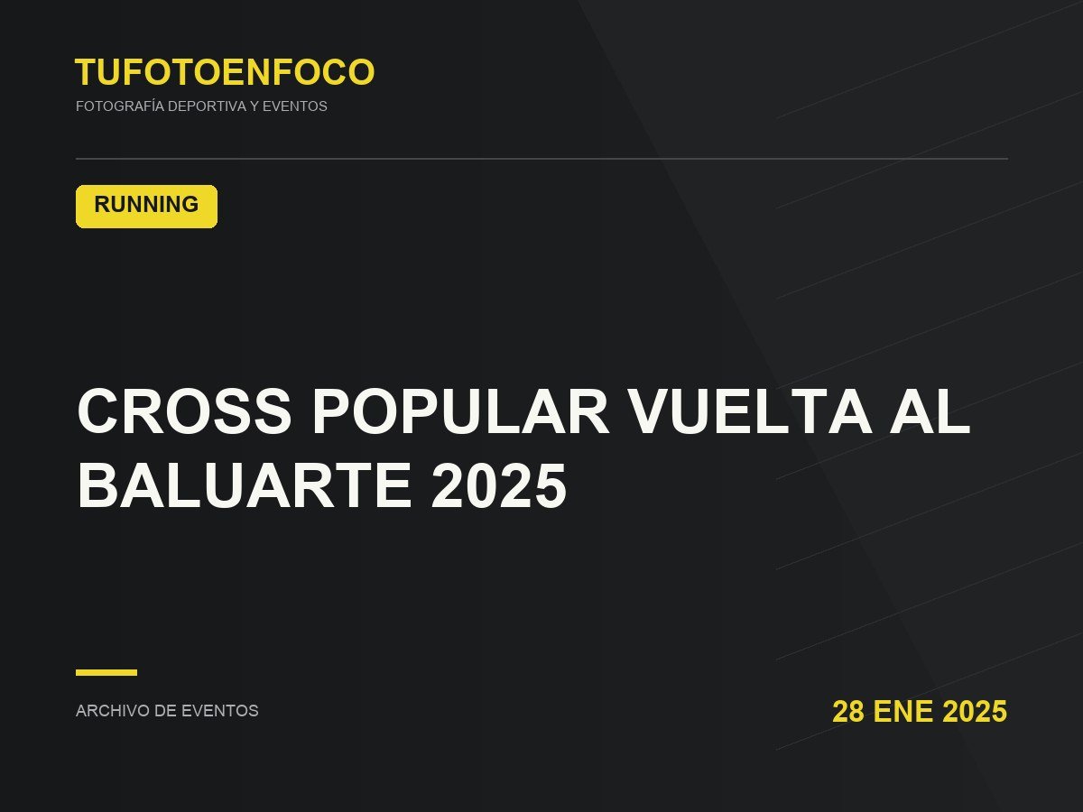 CROSS POPULAR VUELTA AL BALUARTE 2025 · 2025-01-28 · Running