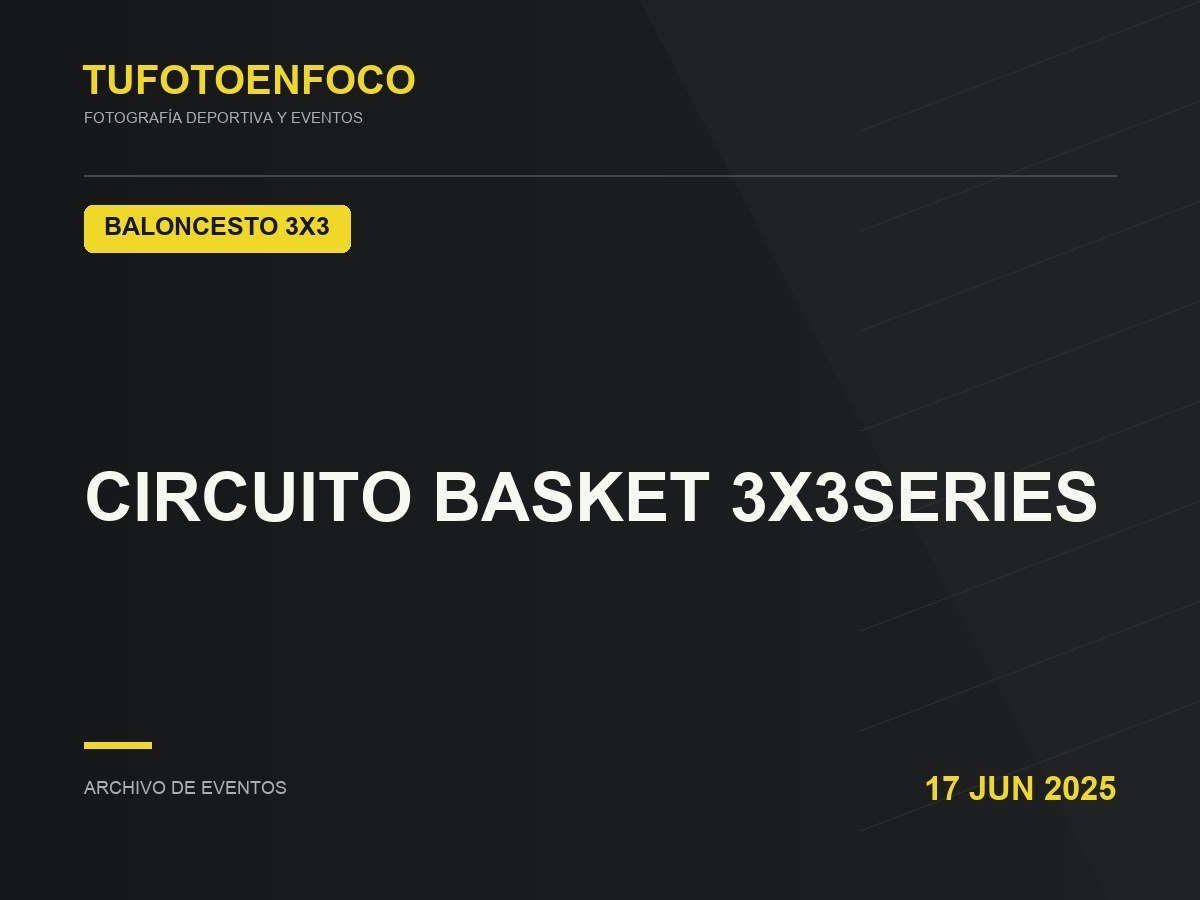 CIRCUITO BASKET 3X3SERIES · 2025-06-17 · Baloncesto 3X3